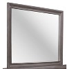HomeStock Modern Seville Mirror in Grey Finish – Sleek Wooden Trim Mirror for Bedroom or Dressing Space - 2 of 4