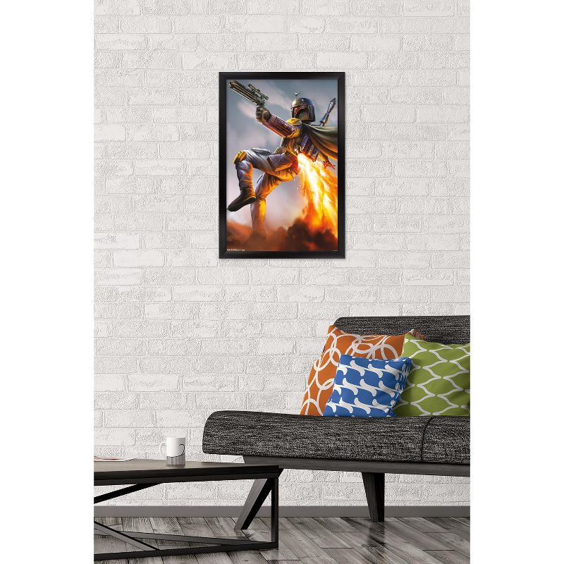 Trends International Star Wars: Saga - Boba Fett Framed Wall Poster Prints, 2 of 7