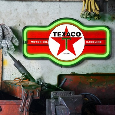 Texaco Vintage Red and Green LED Marquee Sign