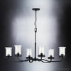 Urban Ambiance Luxury French Rustic Chandelier,  21.25"H x 34.125"W,  Midnight Black Finish, UHP3791 - 3 of 4