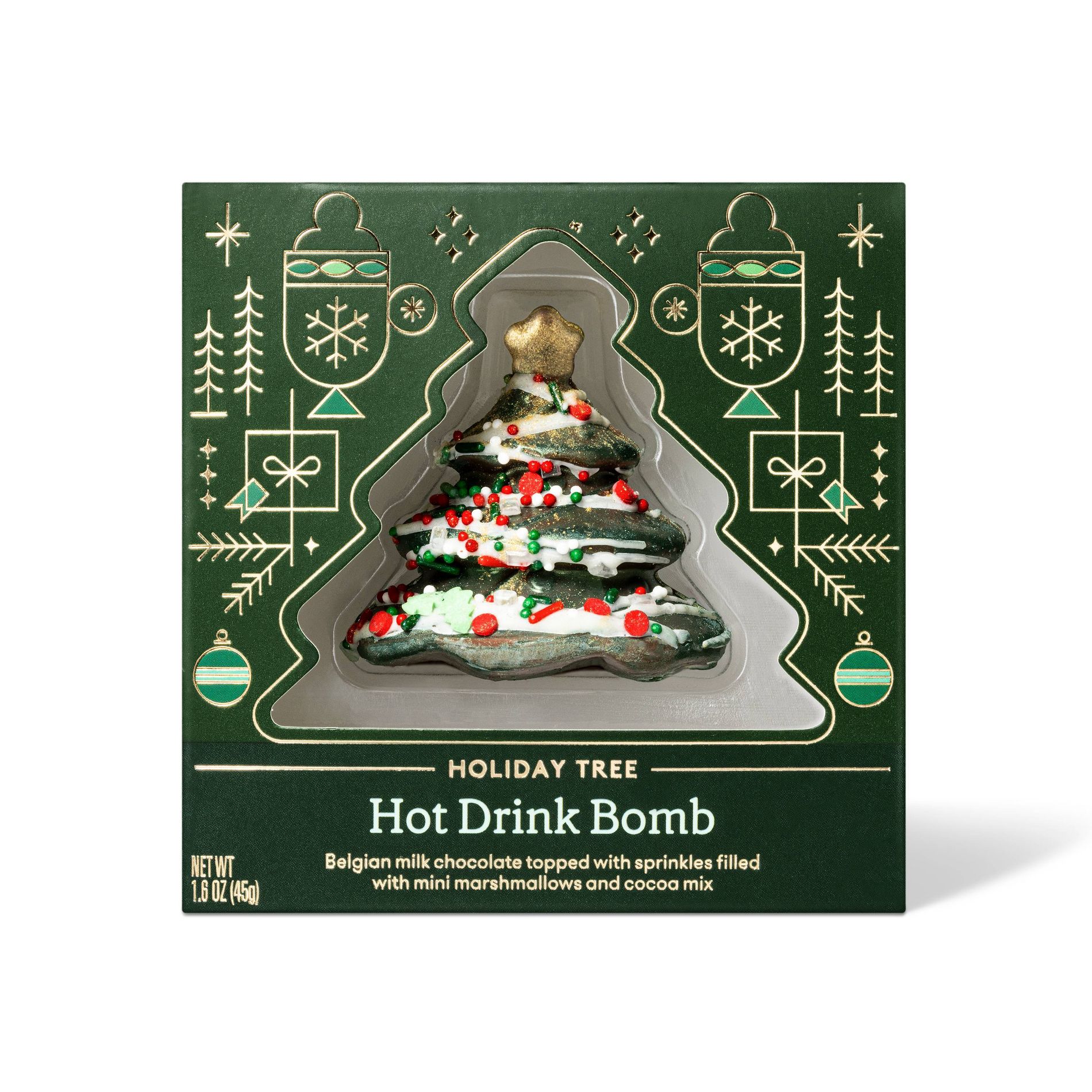 Christmas Tree Hot Drink Bomb - 1.6oz - Favorite Day™