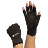 Copper Joe Fingerless Arthritis Gloves Adjustable Strap Copper Infused Arthritis Hand Compression Gloves Typing Carpal Tunnel Rheumatoid Tendonitis - 3 of 4