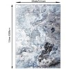 Machine Washable Non-Slip Rubberback Runner Modern Abstract Geometric Print Carpet Traditional Area Rug for Hallway, Bedroom, Living Room - 2 of 4