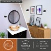 VAXCEL Delevan 2-Light 7.25 in. Wide Matte Black Modern Contemporary Wall Mounted Sconce with Clear Glass Rod Shade - 3 of 4
