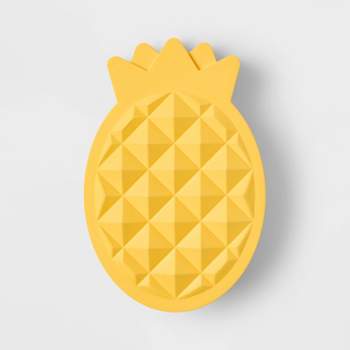 Tough Rubber Pineapple Chew Dog Toy - Yellow - Sun Squad™