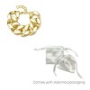 Adornia Gold Plated Lightweight Chunky Curb Chain Bracelet - 4 of 4