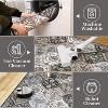 Washable Vintage Oriental Rug, Low-Pile Non-Slip Carpet for Living Room, Bedroom & Home Decor - 4 of 4
