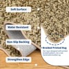 Garvee Scalloped Braided Printed Area Rug Washable Non Slip Low Pile Accent Rug Soft Foldable Rugs - 4 of 4