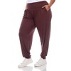 Women's Plus Size Harem Pants - White Mark - 3 of 4