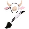 HalloweenCostumes.com    Cow Ears and Tail Set, Black/White/Pink - image 4 of 4