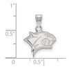 Black Bow Jewelry 10k White Gold New Hampshire Wildcats NCAA Small Pendant - 2 of 3