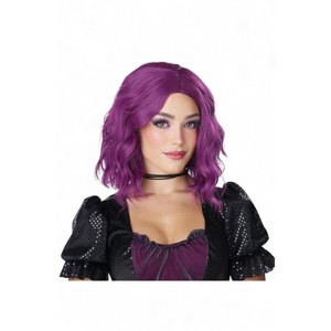California Costumes Short Wavy Bob Adult Wig (Violet) - 1 of 4