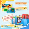 RISOKEYS 6-in-1 Inflatable Bounce House, with Slide, Climbing Wall, Water Cannon, with Inflator - 4 of 4