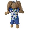 Doll Clothes Superstore Blue Flower Shorts Fit 15-16 Inch Baby And Cabbage Patch Kid Dolls - 4 of 4