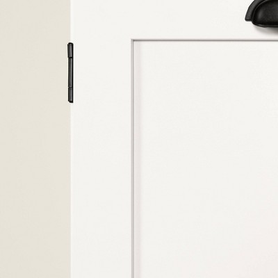 White Farmhouse 2-Door Accent Cabinet with Adjustable Shelving