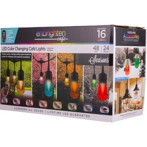 Seasons Vintage LED Café Lights with Acrylic Bulbs - Enbrighten - 1 of 4