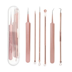 Unique Bargains Professional Pimple Extractor Tool Set 1 Set - 1 of 4