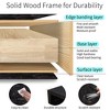 NicBex Distressed Wooden TV Stand for 65 Inch TV,TV Entertainment Center with 6 Drawers and 3 Open Shelves,TV Console Table for Living Room - 4 of 4