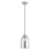 Livex Lighting Art Glass 1 - Light Pendant in  Brushed Nickel - 3 of 4