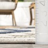 Nuloom Valen Raised Geometric Indoor/Outdoor Patio Area Rug 5x7 in Blue - 3 of 4