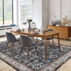 Vintage Print Area Rug, Traditional Distressed Floral Print, Stain Resistant, Anti-Slip, Non-Shedding, for Living Room, Bedroom, Dining Room - 4 of 4