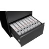 3 Drawers Lateral File Cabinet with Lock, Metal Lockable Drawer File Cabinet Under Desk Legal/Letter/F4/A4 - 4 of 4