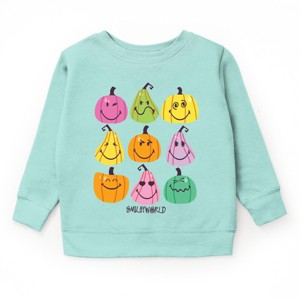 The Juniper Shop SmileyWorld Bright Pumpkins Chart Youth Sweatshirt - 1 of 4