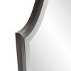 Howard Elliott 27"x16" Stainless Steel Framed Shield Mirror Brushed Dark Silver: Modern Style, No Assembly Required - 4 of 4