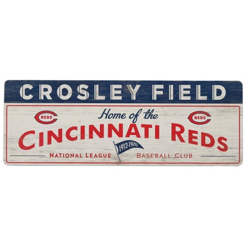 Mlb Cincinnati Reds Baseball Field Metal Panel : Target