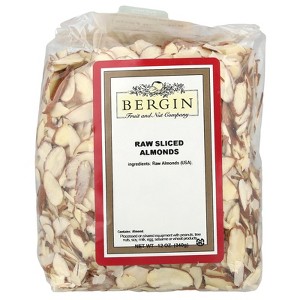 Bergin Fruit and Nut Company Raw Sliced Almonds, 12 oz (340 g) - 1 of 2