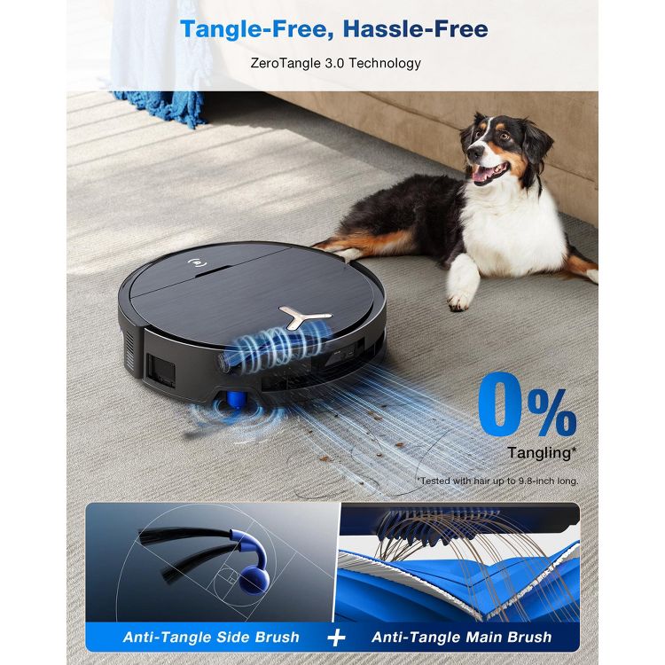 ECOVACS DEEBOT X9 PRO Omni Robot Vacuum and Mop,16,600Pa Blast Suction, Roller Instant Self-Washing Mopping, Hands-Free Station, Triple Lift System, 6 of 10