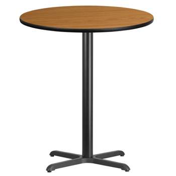 Flash Furniture 36'' Round Laminate Table Top with 30'' x 30'' Bar Height Table Base