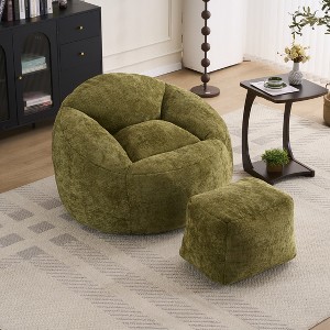 PAGED Modern Bean Bag Chair Comfy Sofa Chair with Foam Filling, Chenille Fabric Reading Chair for Adults, Teens, Kids - 1 of 4