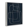 Stupell Industries Squiggle Shapes Abstract Lines Framed Giclee Art, Gray, 11" x 14" - 2 of 4