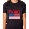 NASA Women's Retro NASA Logo American Flag Short-Sleeve Crewneck T-Shirt White - 4 of 4