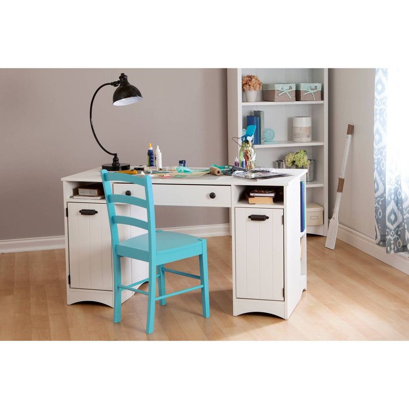 Artwork Craft Table with Storage White - South Shore, 1 of 9