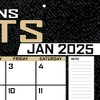 NFL New Orleans Saints 2025 22"x17" Desk Calendar - 4 of 4