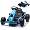 24V Kids Ride on Go Kart with 300W Motors 9Ah Battery,, Electric Go Kart with Music, Slow Start & Seat Belts, 8 MPH Speed for Kids Aged 8-12 - 2 of 4