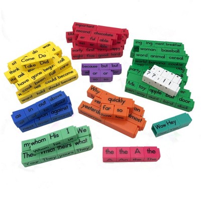 hand2mind Reading Rods Sentence Construction Linking Cubes (Set of 156)