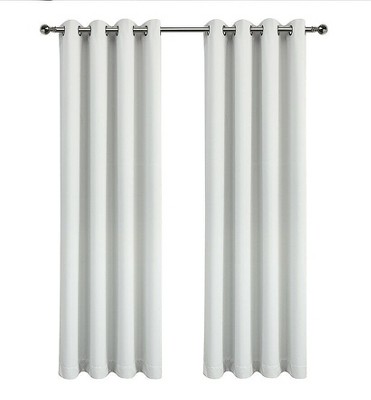 GoodGram 2 Pack Hotel Thermal Grommet 100% Blackout Window Curtain Panels