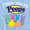 Easter Chillin' With My Peeps Women's T-Shirt Light Blue - 2 of 4