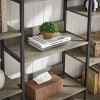 GustoWave Triple Column 5 Tier Bookshelf,Tall Display Shelves, Adjustable Rustic Industrial Style Book Shelves, Modern Bookshelves, Vintage - 3 of 4