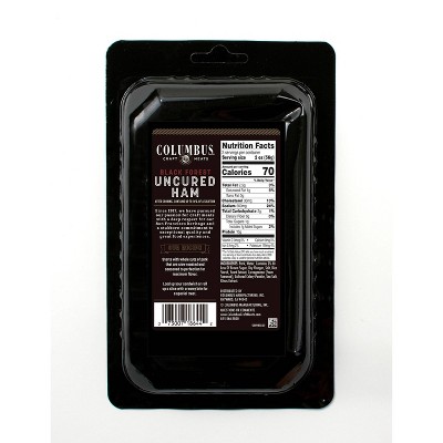 Columbus Black Forest Uncured Ham - 6oz