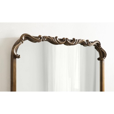 Brazelton Ornate Gold Rectangular Wall Mirror, 20x27