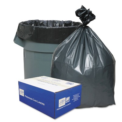 Platinum Plus Can Liner Super Hexene Resin 40-45gal 1.55 Mil 39 x 46 50/Carton PLA4870