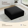 GYIIYUO 40"*40" Giant Square Upholstered Ottoman Footstools - 3 of 4