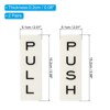 Unique Bargains Acrylic Self-Adhesive Decor Home Business Push Pull Door Sign 2 Pairs - 2 of 4