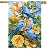 Briarwood Lane Spring House Flag 40x28 For Outdoor Bluebirds and Roses For Spring House Flag - 2 of 4