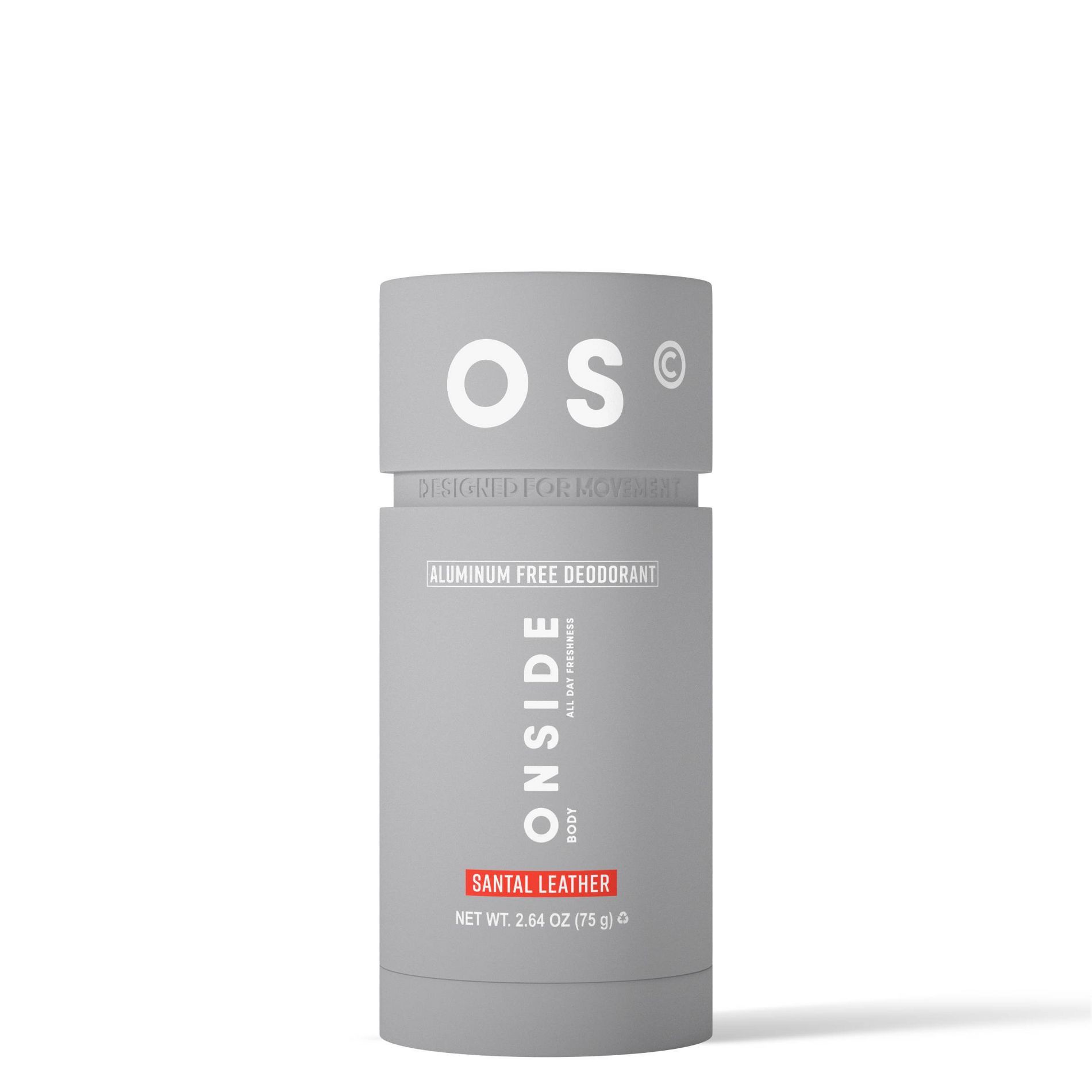 Onside 48-Hour Protection Aluminum-Free Deodorant Stick - Santal Leather - 75g