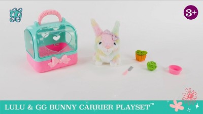 Glitter Girls Plush Rabbit Lulu and GG Bunny Carrier Playset : Target